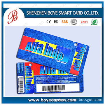 PVC Plastic Irregular-Shape Barcode Cards